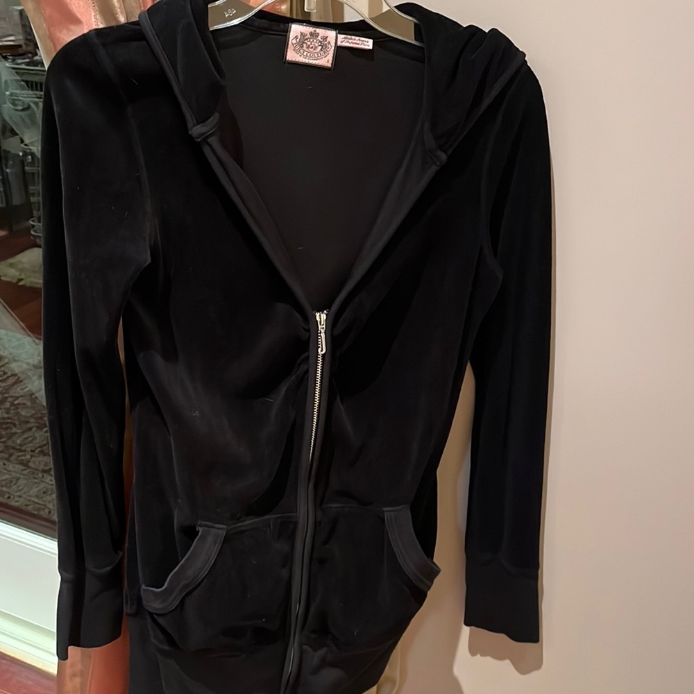 Juicy couture velvet zip up jacket